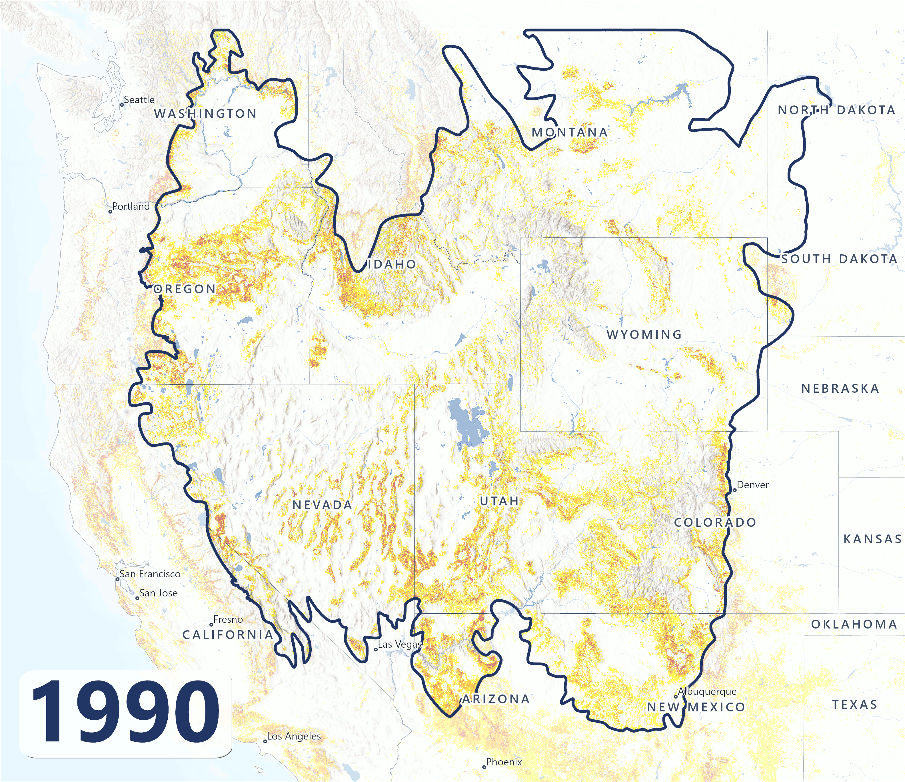 Tree Cover Change from 1990-2020